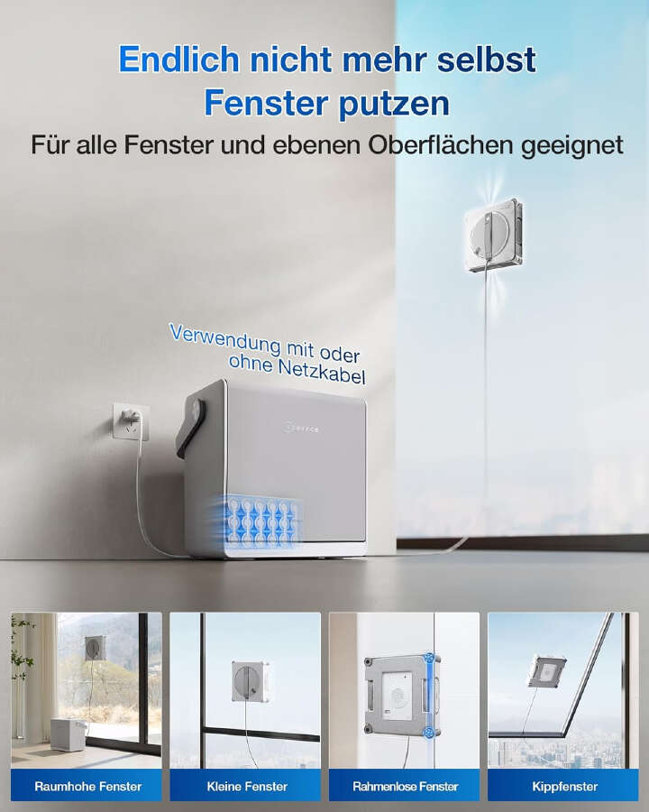 ECOVACS Fensterreinigungsroboter WINBOT W2S OMNI mit Station